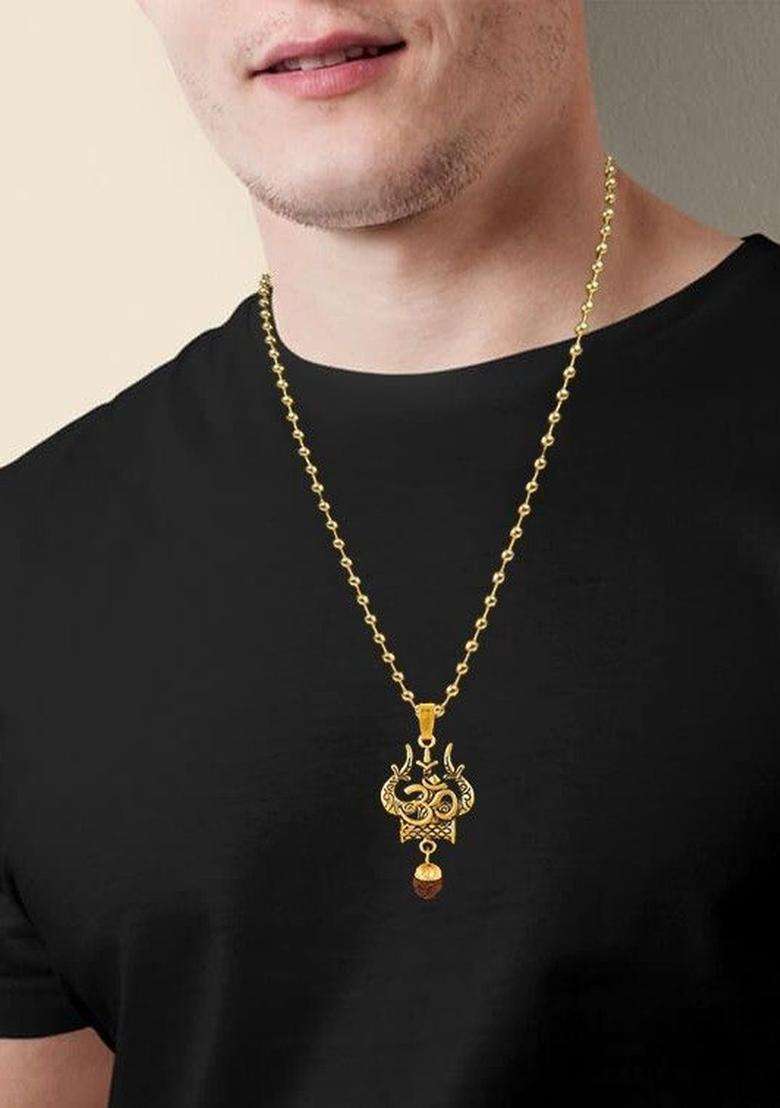 Quirky Pendants with Chains for Men & Women | Traditional Temple Jewellery for Wedding & Festive Wear | Festive Gift - Indya