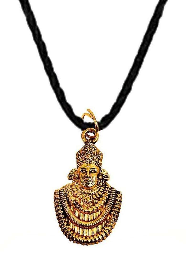 Gold-Plated Contemporary Pendants with Chains for Men & Women | Traditional Temple Jewellery for Wedding & Festive Wear | Festive Gift - Indya