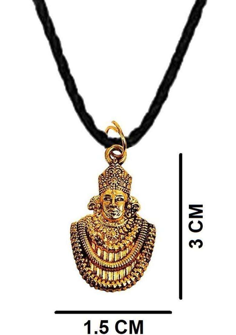Gold-Plated Contemporary Pendants with Chains for Men & Women | Traditional Temple Jewellery for Wedding & Festive Wear | Festive Gift - Indya