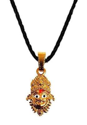 Gold-Plated Contemporary Pendants with Chains for Men & Women | Traditional Temple Jewellery for Wedding & Festive Wear | Festive Gift
