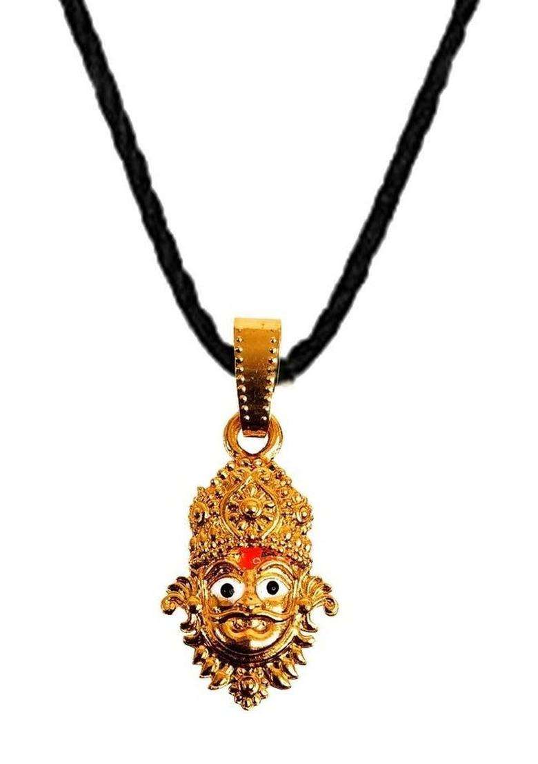 Gold-Plated Contemporary Pendants with Chains for Men & Women | Traditional Temple Jewellery for Wedding & Festive Wear | Festive Gift - Indya