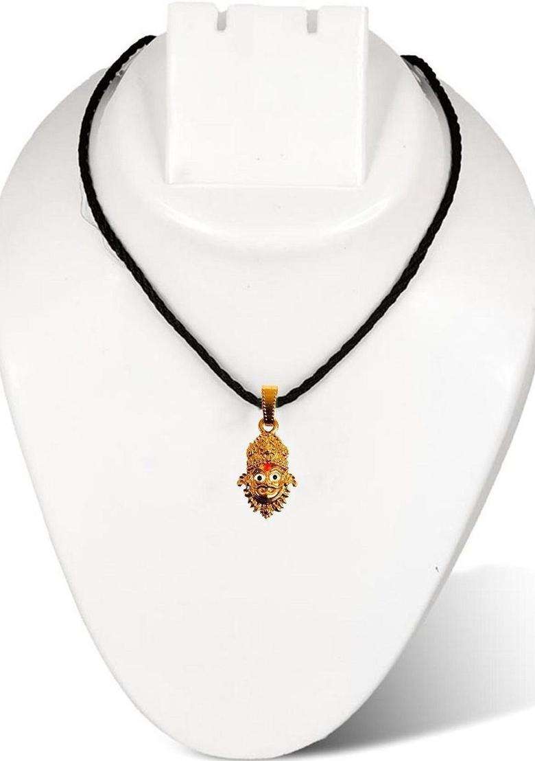 Gold-Plated Contemporary Pendants with Chains for Men & Women | Traditional Temple Jewellery for Wedding & Festive Wear | Festive Gift - Indya