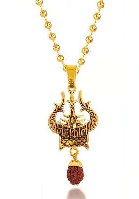 Geometric Pendants with Chains for Men & Women | Traditional Temple Jewellery for Wedding & Festive Wear | Festive Gift