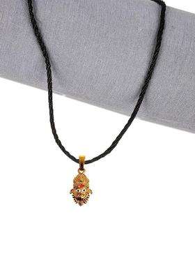 Gold-Plated Quirky Pendants with Chains for Men & Women | Traditional Temple Jewellery for Wedding & Festive Wear | Festive Gift