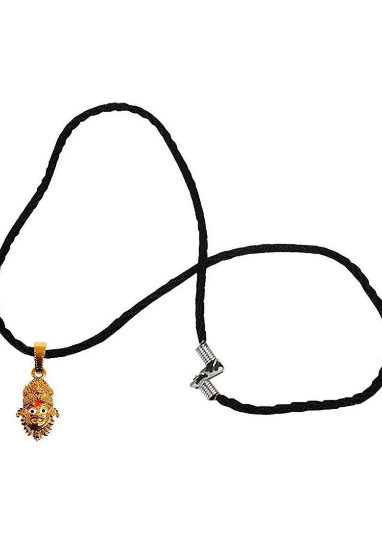Gold-Plated Quirky Pendants with Chains for Men & Women | Traditional Temple Jewellery for Wedding & Festive Wear | Festive Gift - Indya