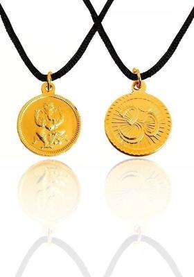 Circular Pendants with Chains for Men & Women | Traditional Temple Jewellery for Wedding & Festive Wear | Festive Gift