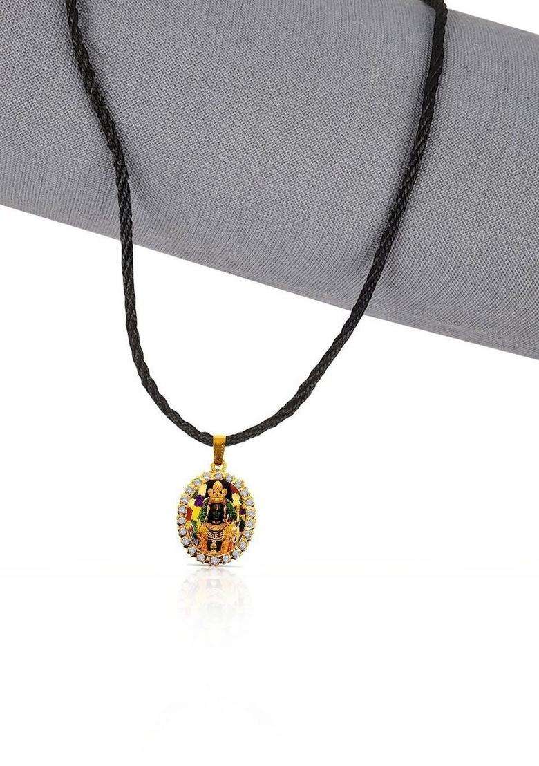 Circular Pendants with Chains for Men & Women | Traditional Temple Jewellery for Wedding & Festive Wear | Festive Gift - Indya