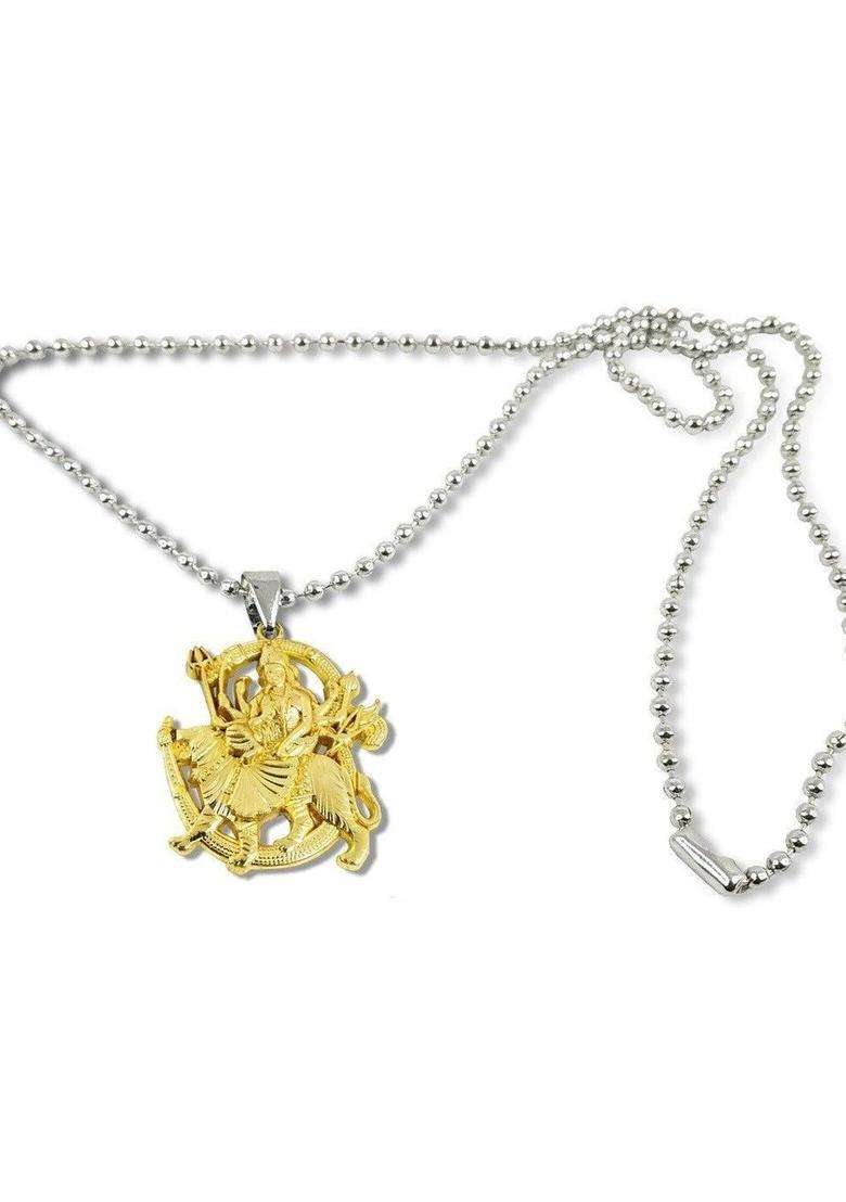 Gold-Plated Contemporary Pendants with Chains for Men & Women | Traditional Temple Jewellery for Wedding & Festive Wear | Festive Gift - Indya