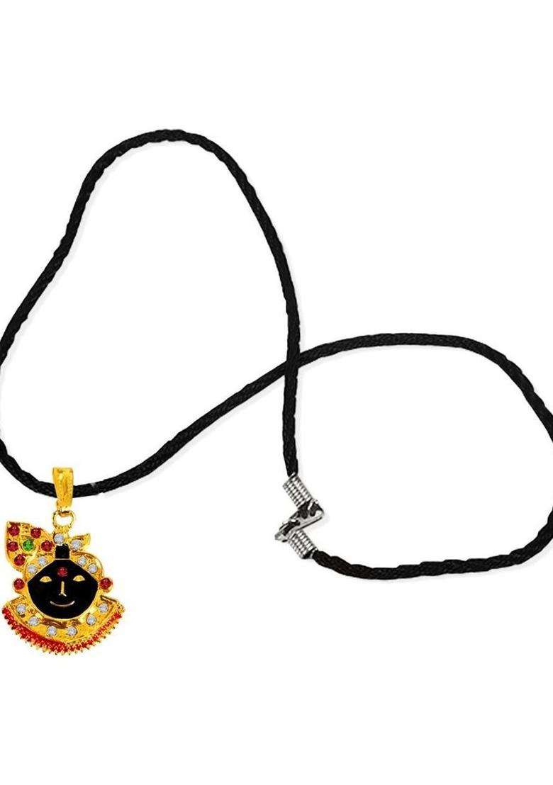 Gold-Plated Quirky Pendants with Chains for Men & Women | Traditional Temple Jewellery for Wedding & Festive Wear | Festive Gift - Indya