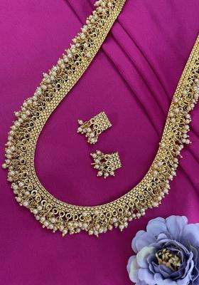 Gold-Plated Temple Necklace Set for Women | Stylish Party & Everyday Wear | Gift for Her