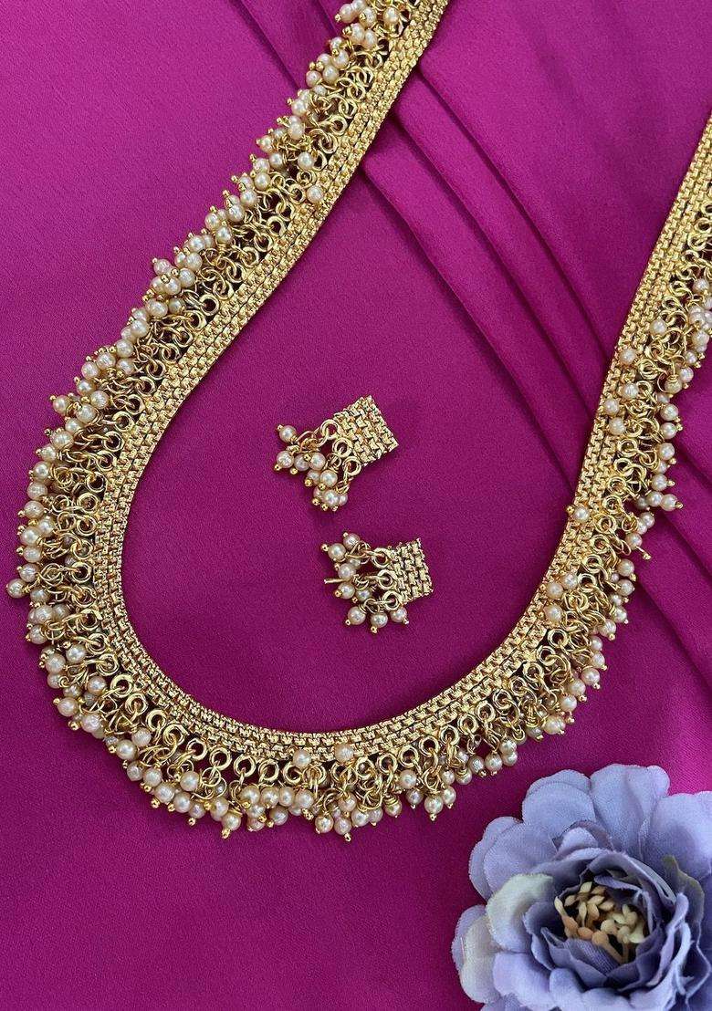 Gold-Plated Temple Necklace Set for Women | Stylish Party & Everyday Wear | Gift for Her - Indya