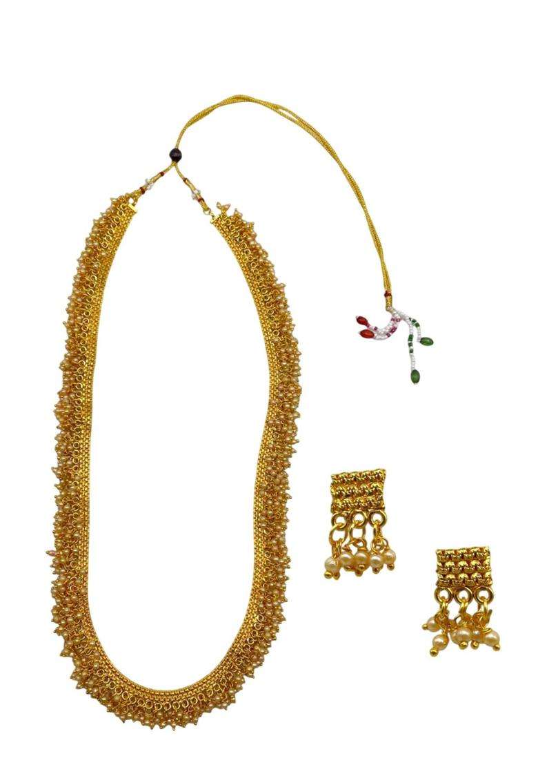Gold-Plated Temple Necklace Set for Women | Stylish Party & Everyday Wear | Gift for Her - Indya