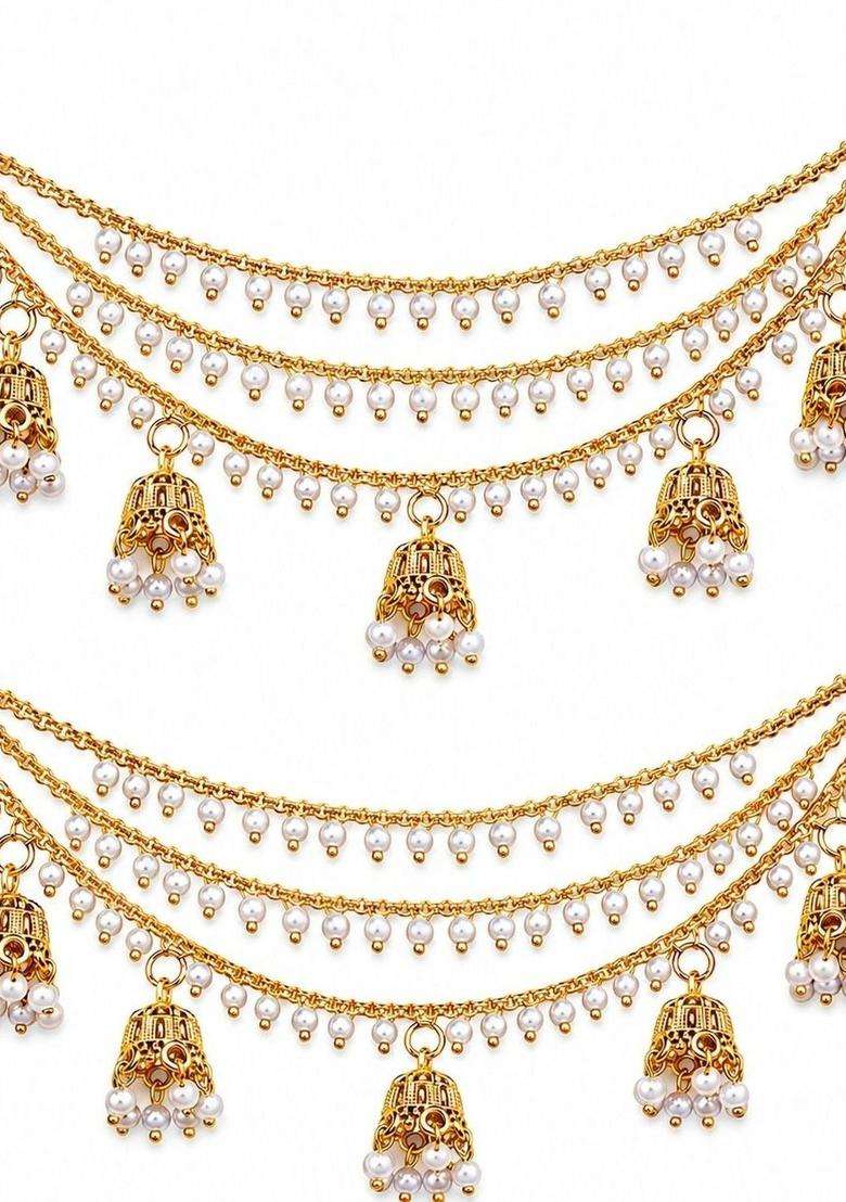 Gold-Plated Circular Earrings for Women | Traditional Temple Jewellery for Wedding & Festive Wear | Gift for Her - Indya