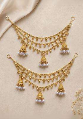 Gold-Plated Circular Earrings for Women | Traditional Temple Jewellery for Wedding & Festive Wear | Gift for Her