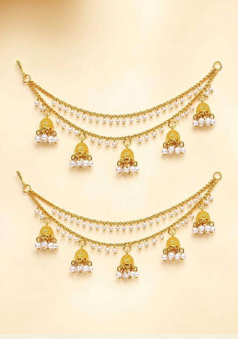 Gold-Plated Circular Earrings for Women | Traditional Temple Jewellery for Wedding & Festive Wear | Gift for Her - Indya