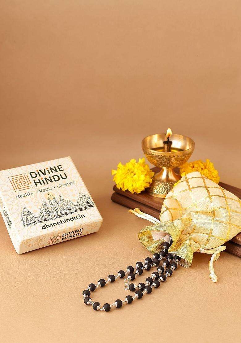 Brass Silver-Plated Temple Necklace for Men & Women | Stylish Party & Everyday Wear | Festive Gift - Indya