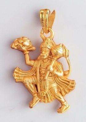 Gold-Plated Geometric Pendant for Men & Women | Traditional Temple Jewellery for Wedding & Festive Wear | Festive Gift