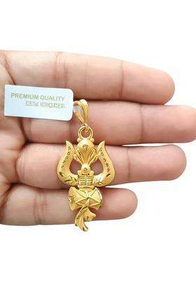 Gold-Plated Geometric Pendants for Men & Women | Traditional Temple Jewellery for Wedding & Festive Wear | Festive Gift