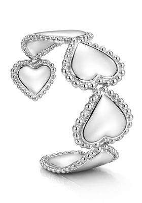 Temple Silver-Plated Cuff Bracelet for Women | Stylish Party & Everyday Wear | Gift for Her