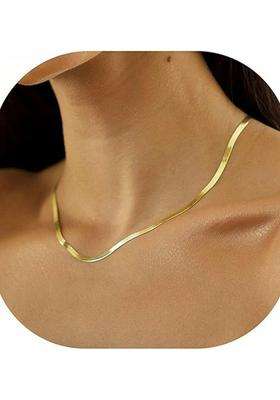 Gold-Plated Geometric Pendants with Chains with CZ Stone for Women | Stylish Party & Everyday Wear | Gift for Her