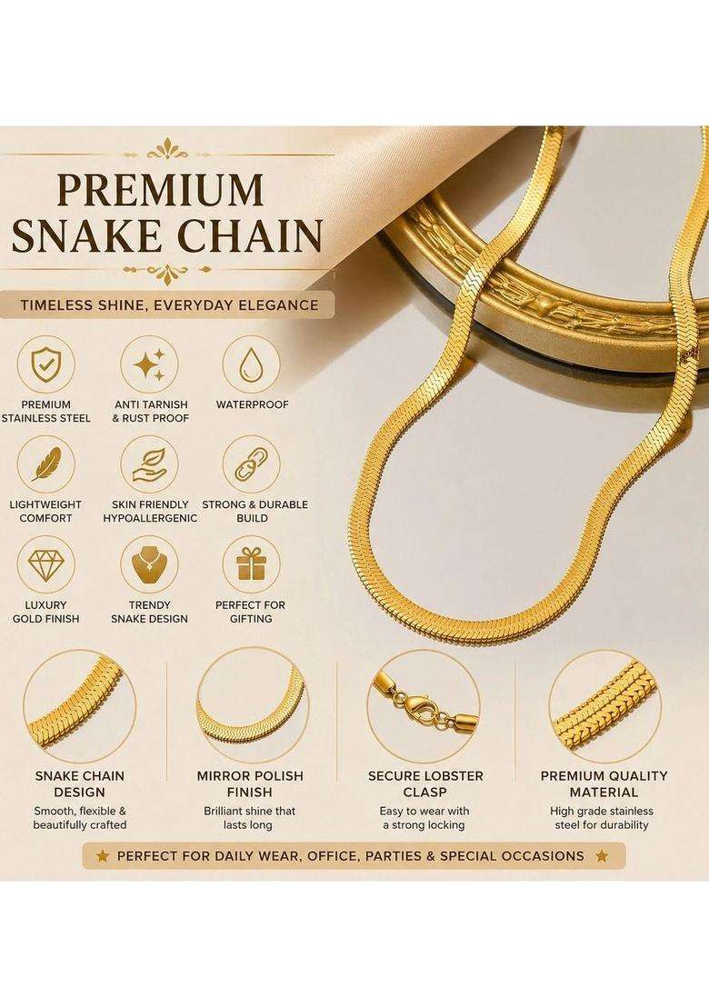 Gold-Plated Geometric Pendants with Chains with CZ Stone for Women | Stylish Party & Everyday Wear | Gift for Her - Indya