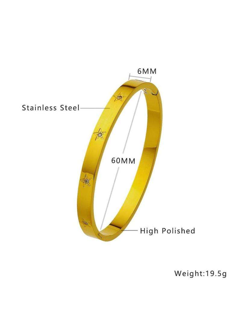 American Diamond Temple Gold-Plated Bangle-Style Bracelet for Women | Stylish Party & Everyday Wear | Gift for Her - Indya