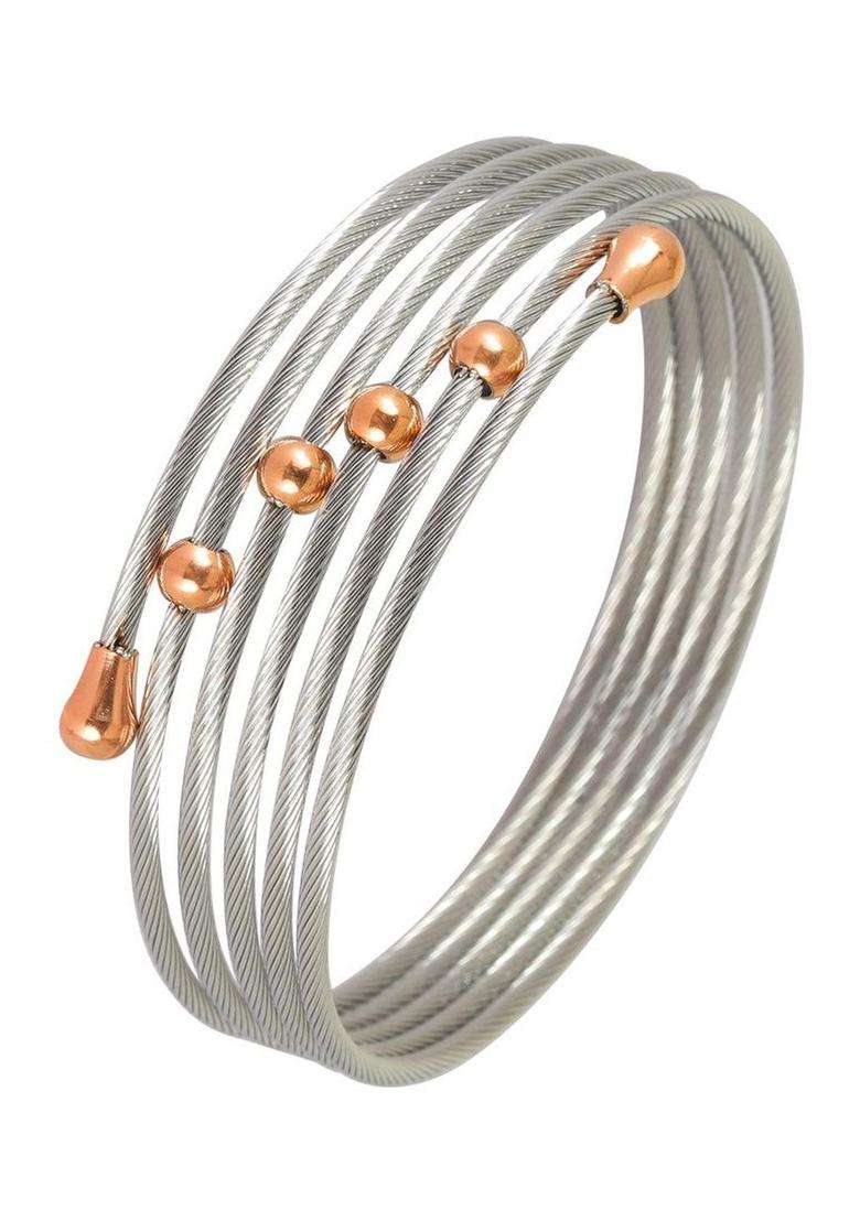 American Diamond Temple Silver-Plated Multistrand Bracelet for Women | Stylish Party & Everyday Wear | Gift for Her - Indya