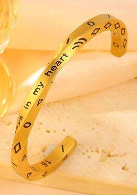 American Diamond Temple Gold-Plated Cuff Bracelet for Women | Stylish Party & Everyday Wear | Gift for Her