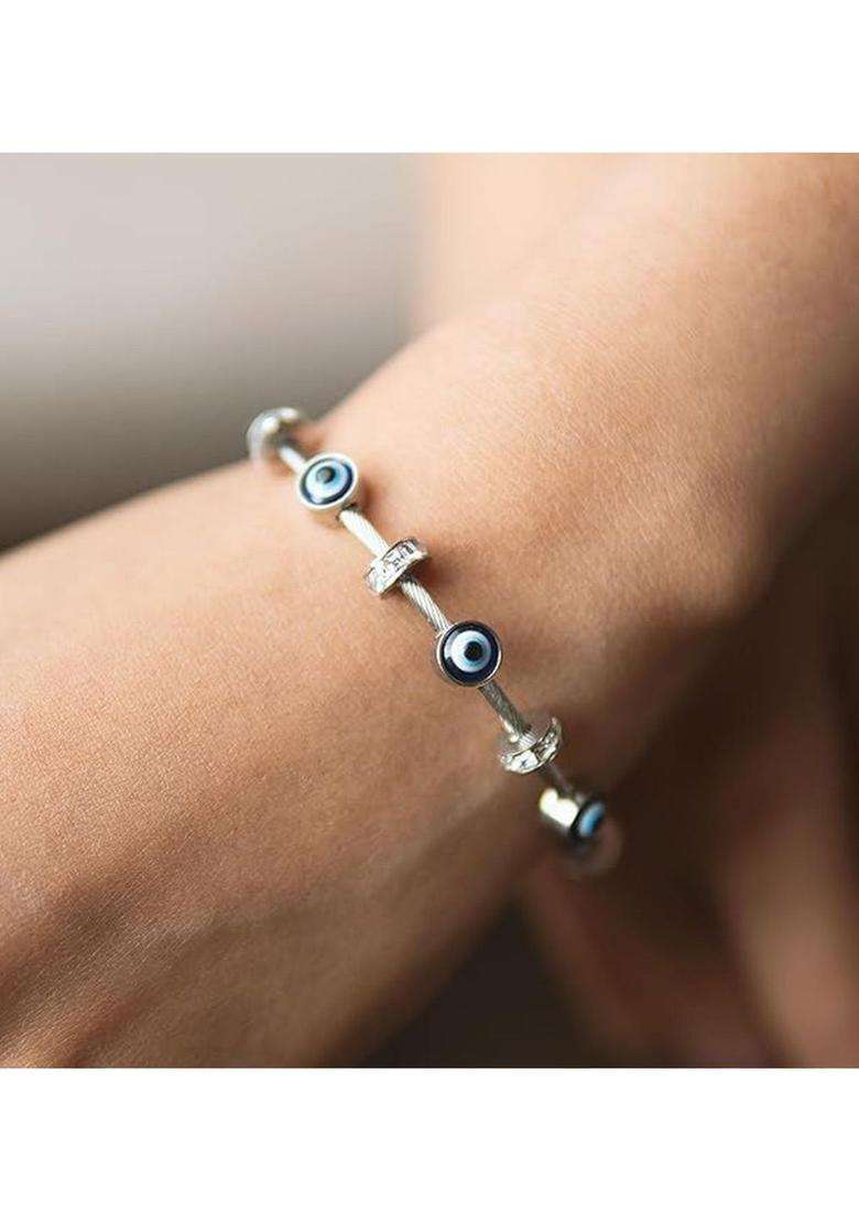 Rose Gold-Plated Set of 2 Gold-Plated AD Studded Kada Bracelet for Women | Stylish Party & Everyday Wear | Gift for Her - Indya