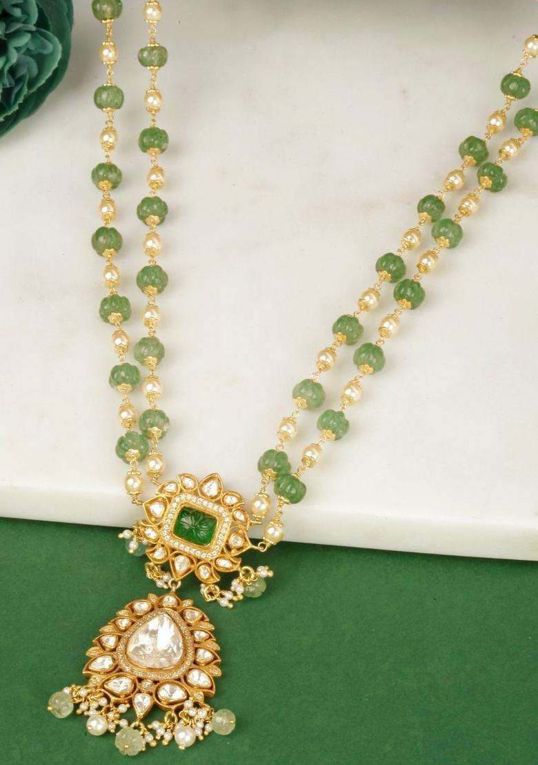 Sterling Silver Gold-Plated Necklace for Women | Traditional Temple Jewellery for Wedding & Festive Wear | Gift for Her - Indya