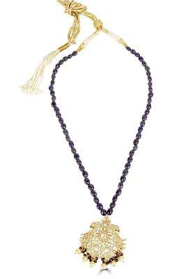 Sterling Silver Gold-Plated Necklace for Women | Traditional Temple Jewellery for Wedding & Festive Wear | Gift for Her