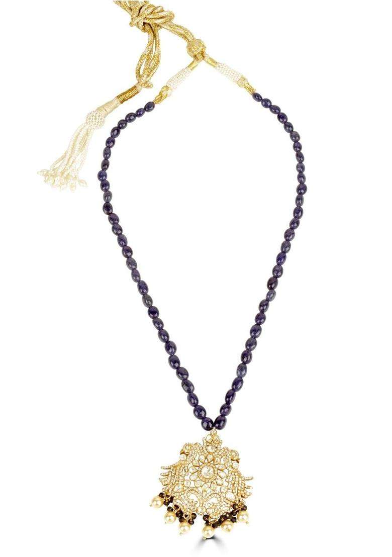 Sterling Silver Gold-Plated Necklace for Women | Traditional Temple Jewellery for Wedding & Festive Wear | Gift for Her - Indya