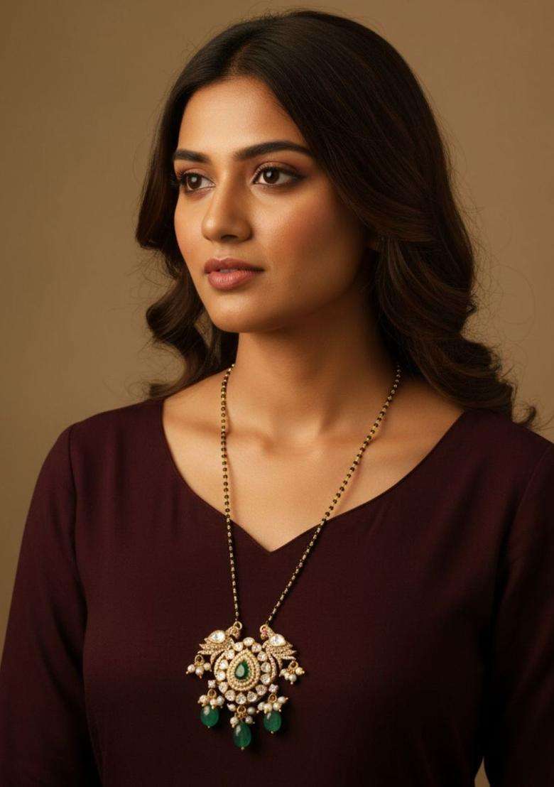 Sterling Silver Gold-Plated Necklace for Women | Traditional Temple Jewellery for Wedding & Festive Wear | Gift for Her - Indya