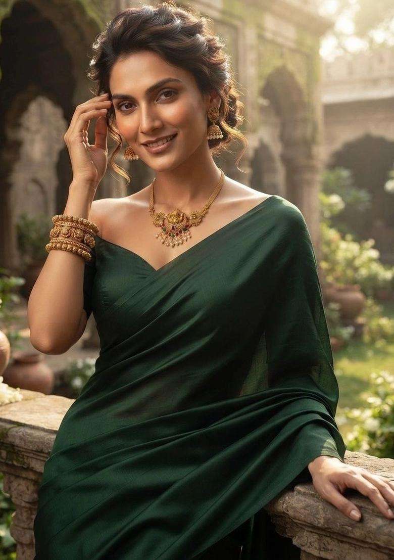 Gold-Plated Temple Pearl Necklace and Earrings for Women | Traditional Temple Jewellery for Wedding & Festive Wear | Gift for Her - Indya