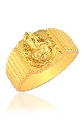 Brass-Plated Temple Finger Ring for Men & Women | Traditional Temple Jewellery for Wedding & Festive Wear | Festive Gift