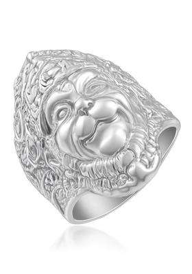 Brass-Plated Temple Finger Ring for Men | Traditional Temple Jewellery for Wedding & Festive Wear | Gift for Him