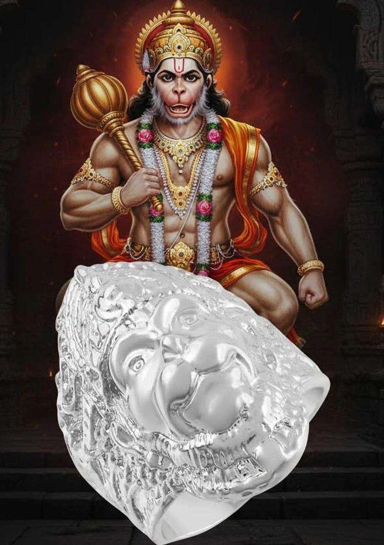 Brass-Plated Temple Finger Ring for Men | Traditional Temple Jewellery for Wedding & Festive Wear | Gift for Him - Indya