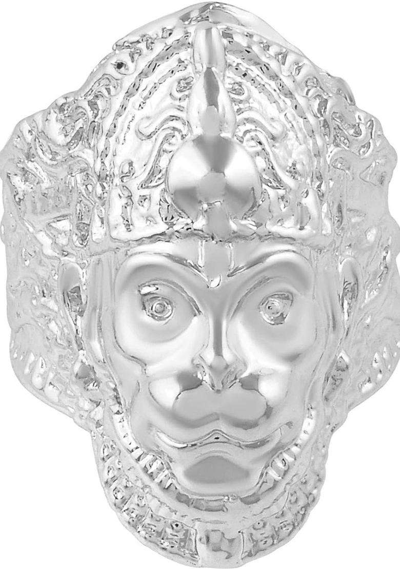 Brass-Plated Temple Finger Ring for Men | Traditional Temple Jewellery for Wedding & Festive Wear | Gift for Him - Indya