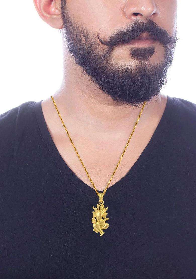 Gold-Plated Necklace for Men & Women | Traditional Temple Jewellery for Wedding & Festive Wear | Festive Gift - Indya