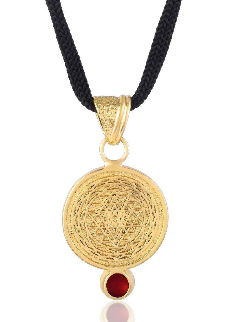 Gold-Plated Temple Necklace for Men & Women | Traditional Temple Jewellery for Wedding & Festive Wear | Festive Gift - Indya