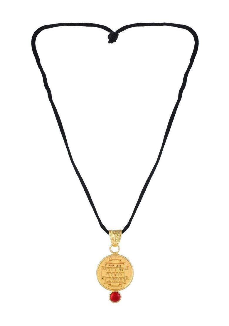 Gold-Plated Temple Necklace for Men & Women | Traditional Temple Jewellery for Wedding & Festive Wear | Festive Gift - Indya