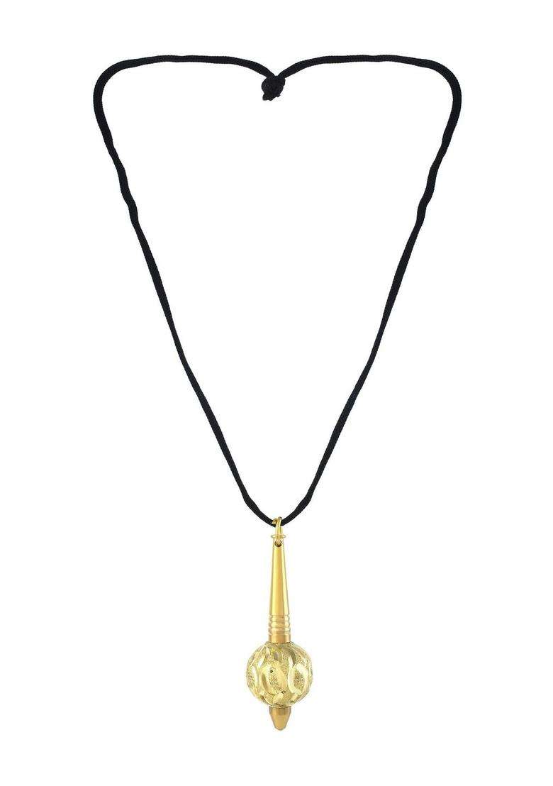 Gold-Plated Temple Necklace for Men | Traditional Temple Jewellery for Wedding & Festive Wear | Gift for Him - Indya