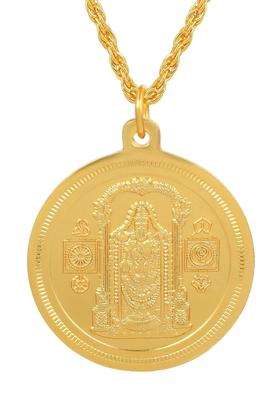 Gold-Plated Temple Necklace for Men & Women | Traditional Temple Jewellery for Wedding & Festive Wear | Festive Gift