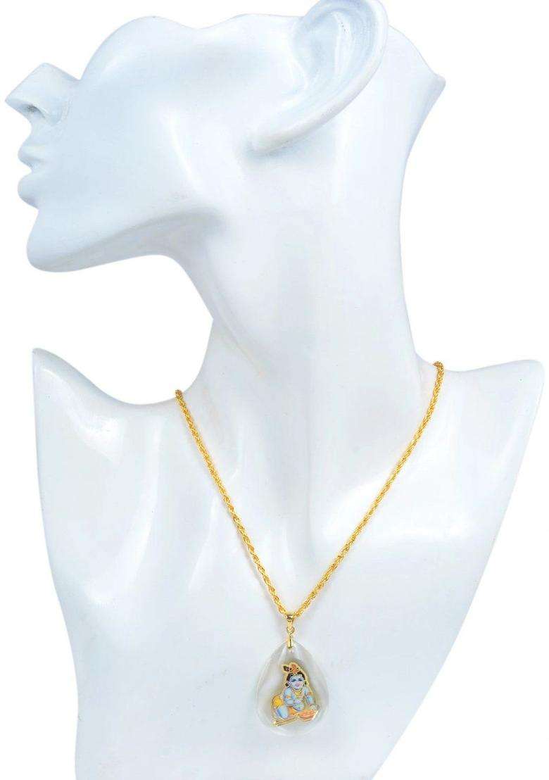 Gold-Plated Necklace for Men & Women | Traditional Temple Jewellery for Wedding & Festive Wear | Festive Gift - Indya