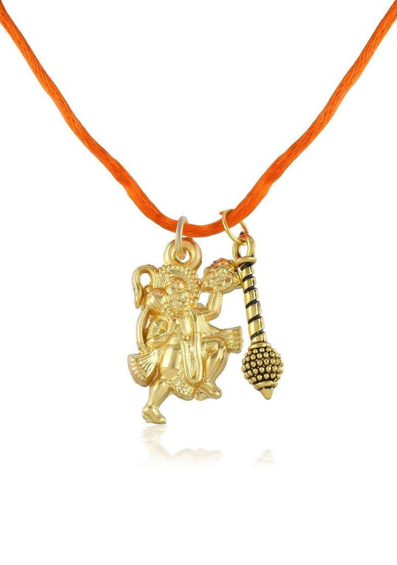 Gold-Plated Temple Necklace for Men | Traditional Temple Jewellery for Wedding & Festive Wear | Gift for Him - Indya