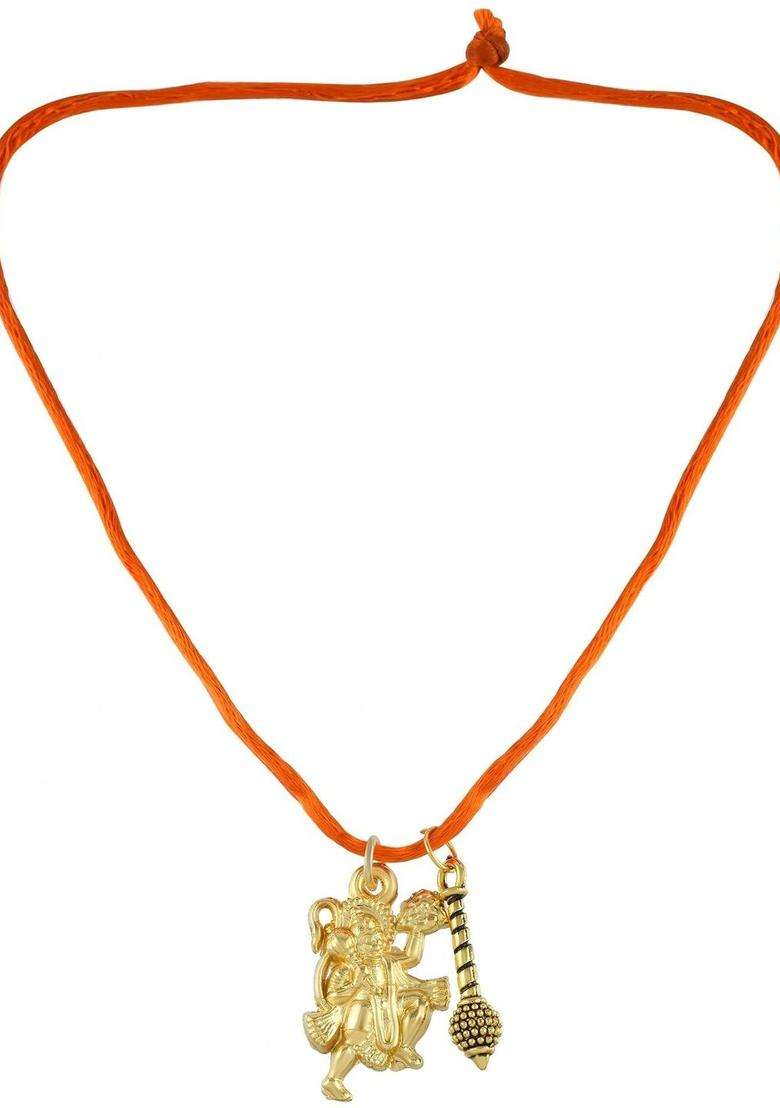 Gold-Plated Temple Necklace for Men | Traditional Temple Jewellery for Wedding & Festive Wear | Gift for Him - Indya