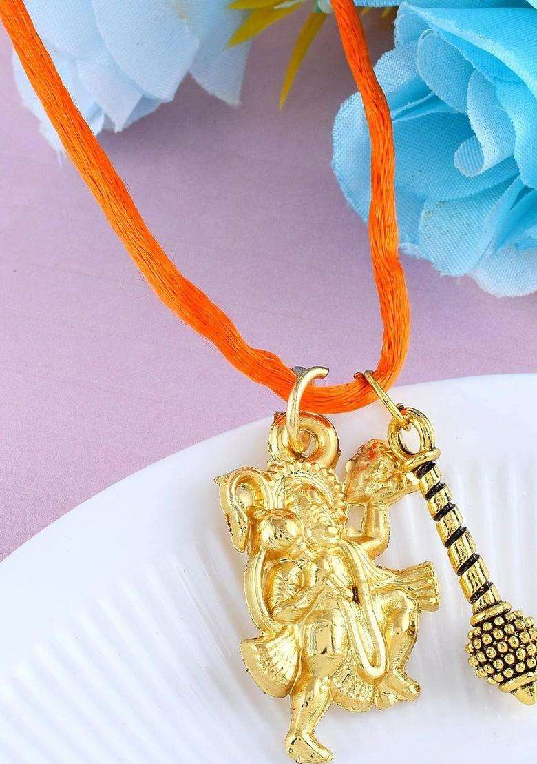 Gold-Plated Temple Necklace for Men | Traditional Temple Jewellery for Wedding & Festive Wear | Gift for Him - Indya