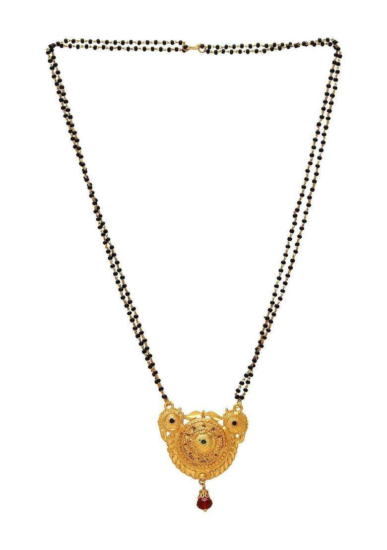 Gold-Plated Temple Necklace for Women | Traditional Temple Jewellery for Wedding & Festive Wear | Gift for Her - Indya