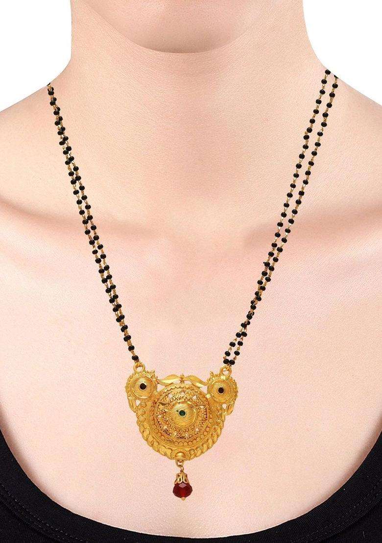 Gold-Plated Temple Necklace for Women | Traditional Temple Jewellery for Wedding & Festive Wear | Gift for Her - Indya