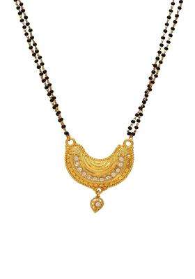 Gold-Plated Temple Necklace with CZ Stone for Women | Traditional Temple Jewellery for Wedding & Festive Wear | Gift for Her